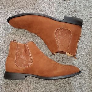 Suede Brown Boots or Booties. Size 12